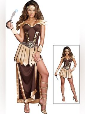 Dreamgirl Dress Trojan Warrior Time Period Halloween Costume Adult Size Large